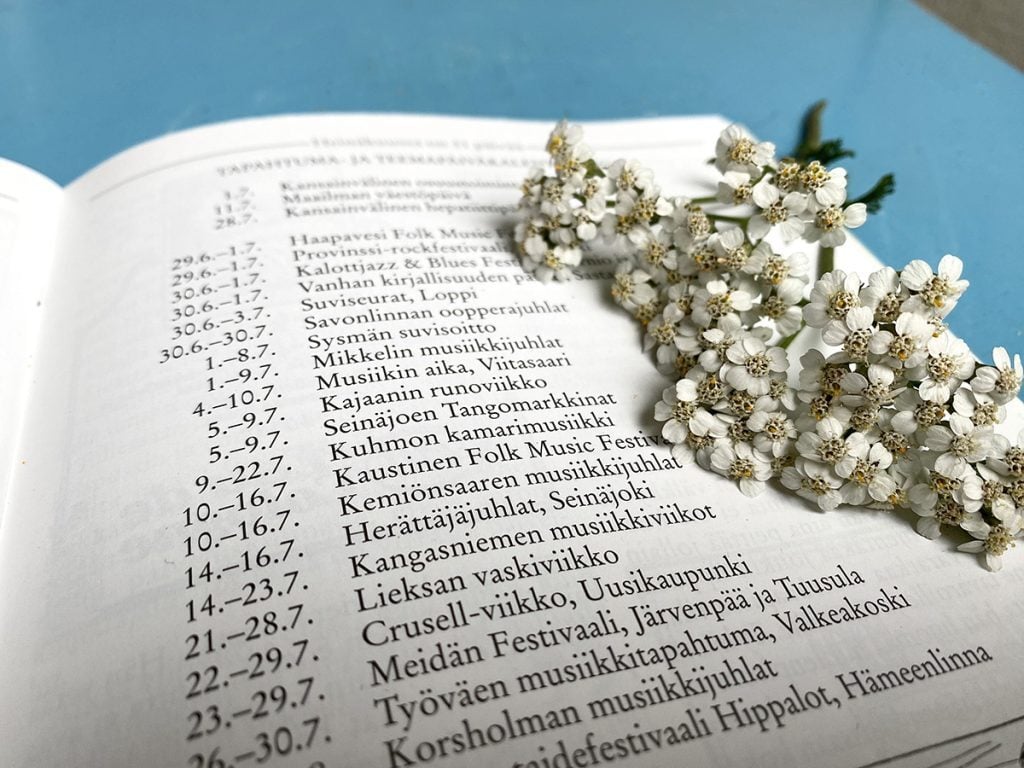 Suomen tapahtumakalenterin 2023 heinäkuun tapahtumat Otavan kustantaman Suomen Kansan Kalenterin sivuilla.