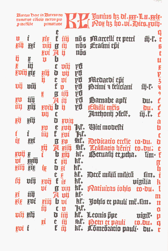 Missale Aboense 1488 - Kesäkuu