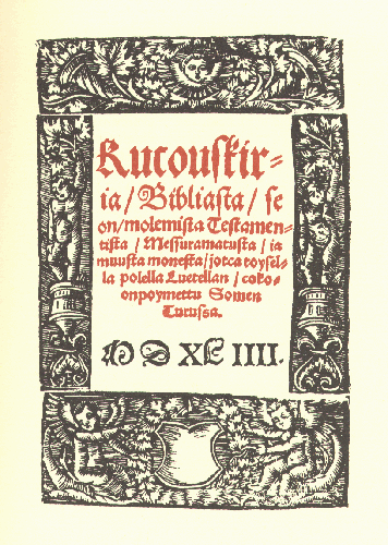 Agricolan rukouskirja - Kansikuva