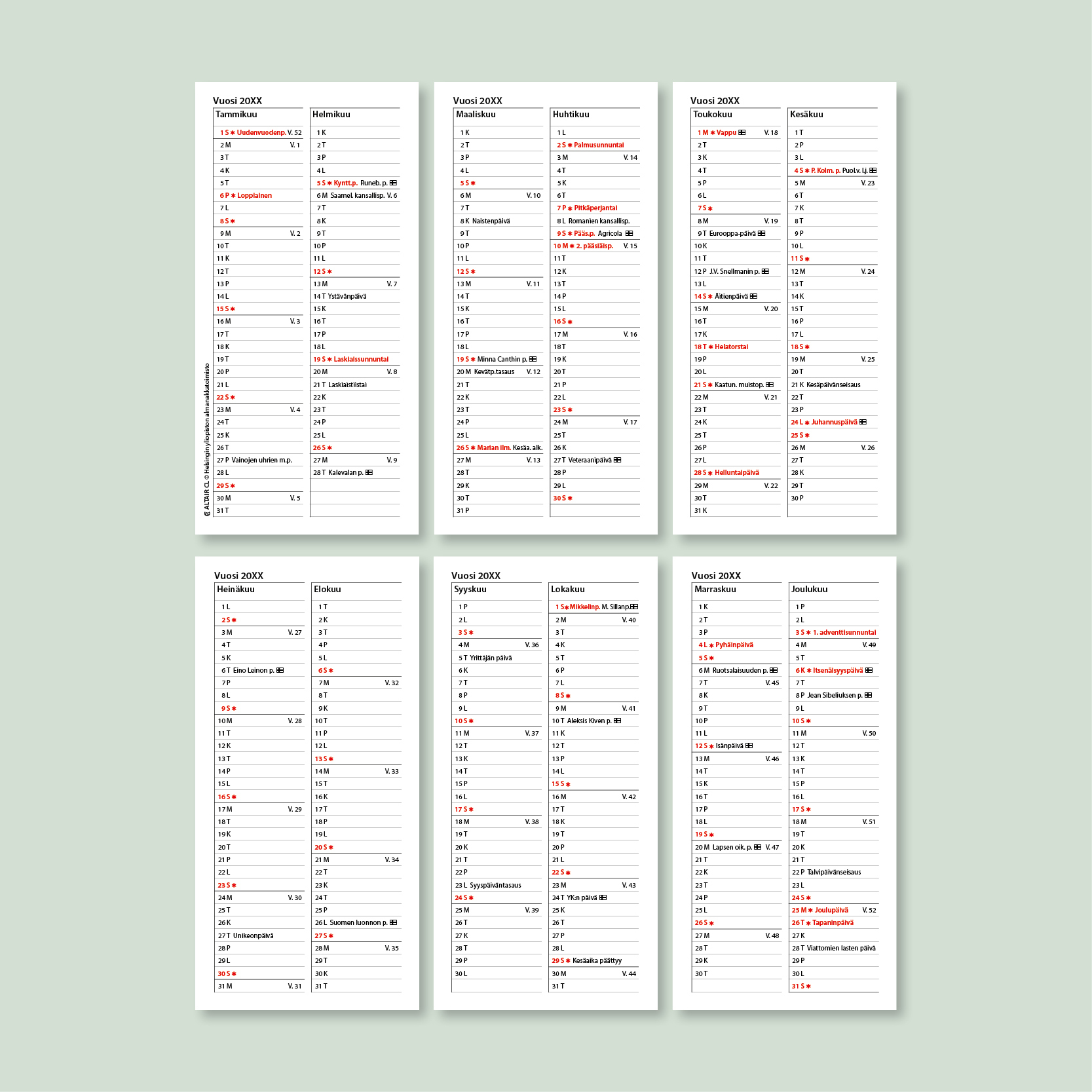 Altair kuusi sivua extrakorkea 2028 (suomi)
