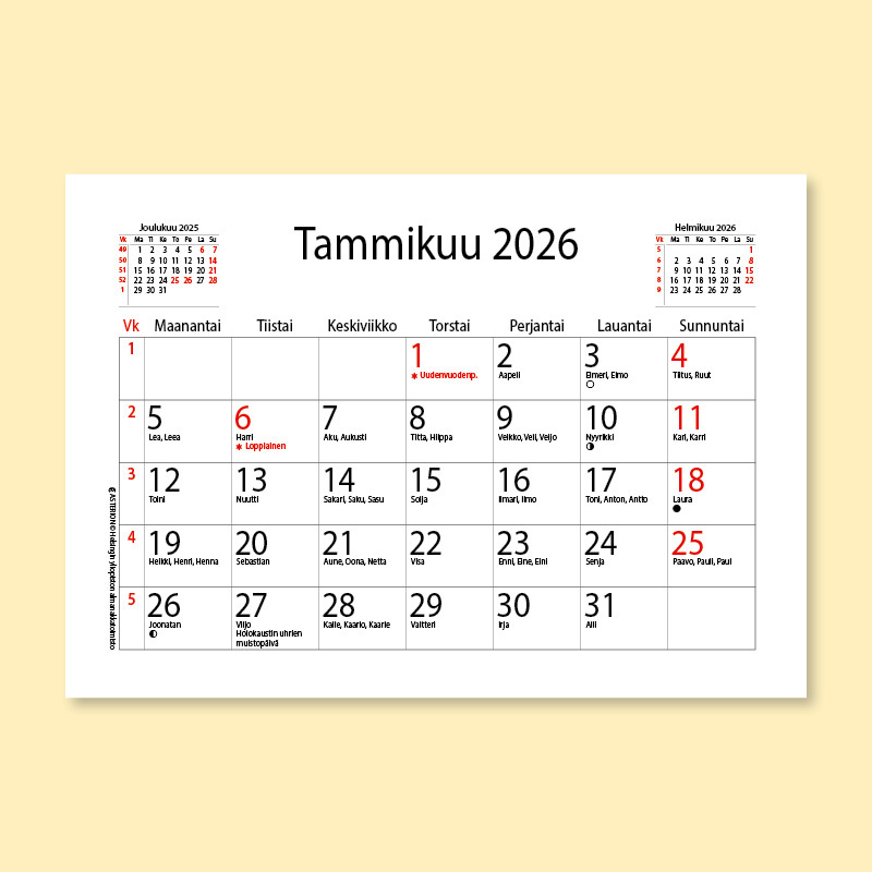 Asterion keskimatala 2026 pikkukuukausin (suomi)