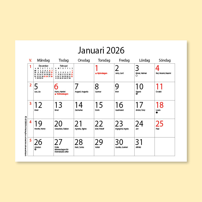 Asterion perusmalli 2026 pikkukuukausin (ruotsi)