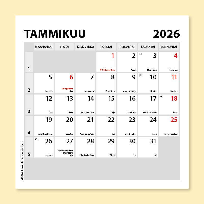 Mimosa 2026 (suomi)