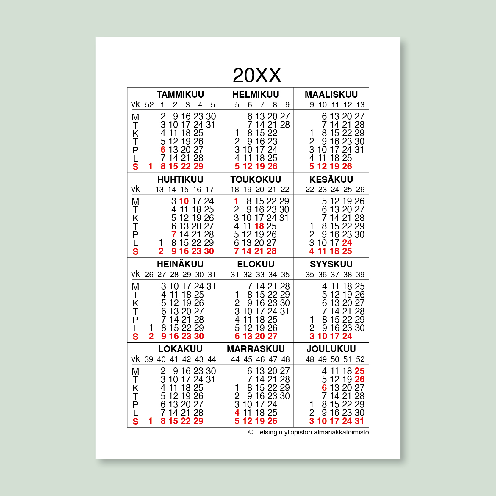 Vuosiruudukko A 2027 (suomi)